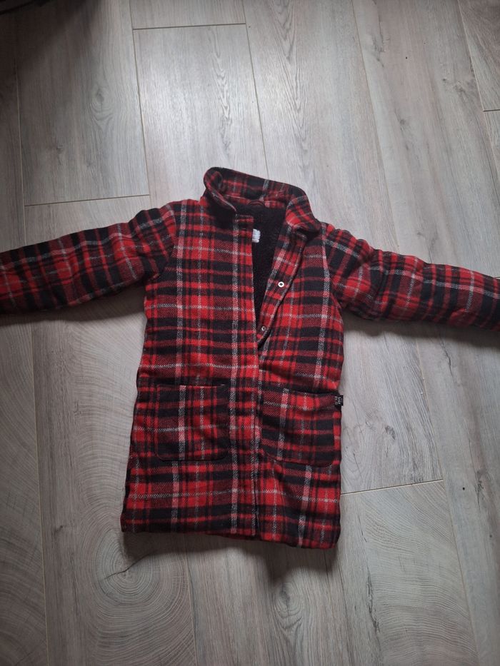 Manteau hiver écossais fille 8 ans
