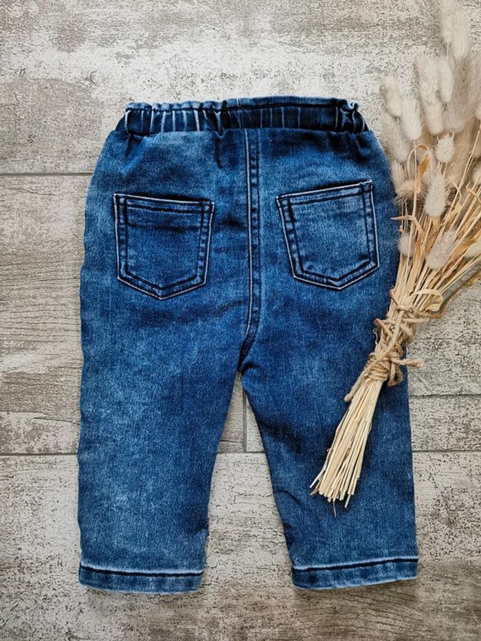🌺Très joli jean bleu fille 9mois Neuf - photo numéro 5