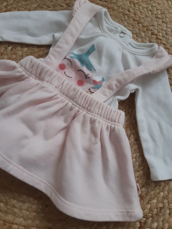 Ensemble body manches longues et robe In extenso 50 cm - photo numéro 2