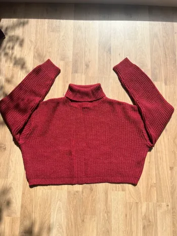 Pull col roulé
