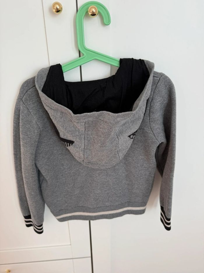 Gilet zippé à capuche catimini 5 ans - photo numéro 2