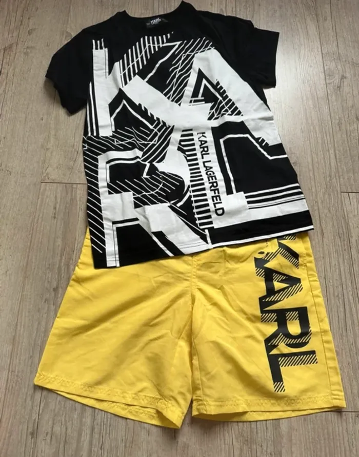 Ensemble garçon short t shirt karl lagerfeld