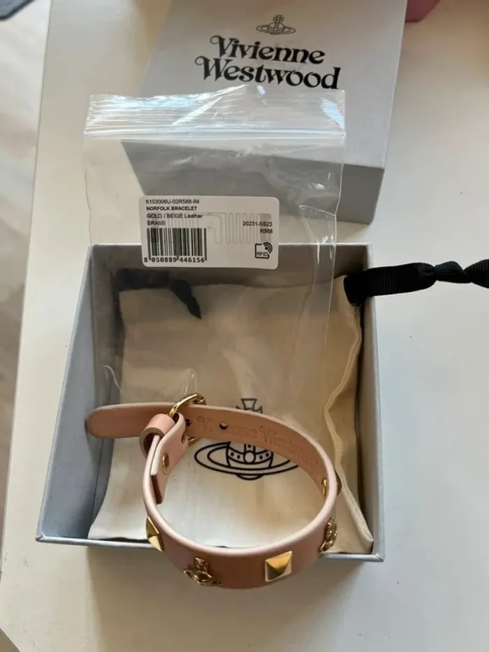 Vivienne Westwood Bracelet  Norfolk Gold Beige Taille Unique