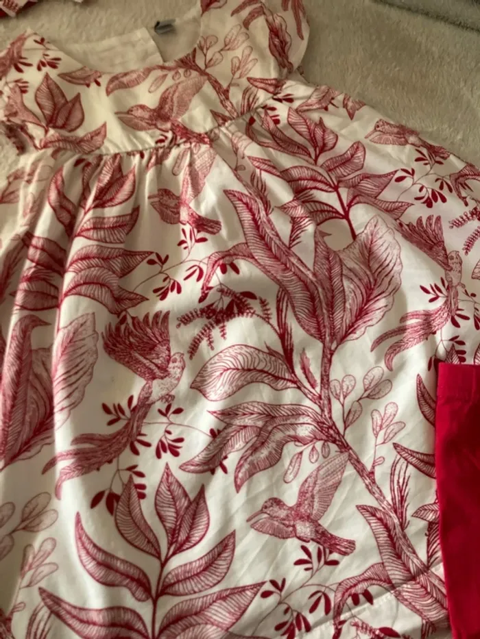 Ensemble, robe, legging court et bandeau 12 mois - photo numéro 2