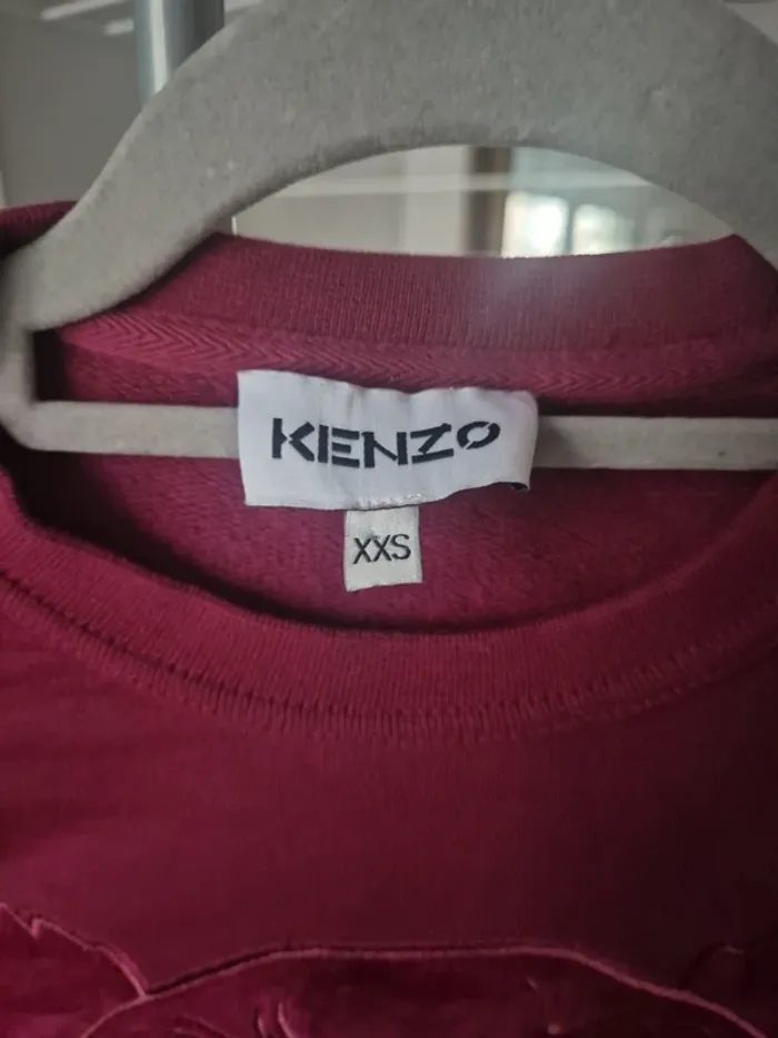 Sweat kenzo bordeaux - photo numéro 3