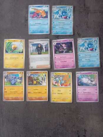 Lot 10 Cartes Pokémon Flammes Obsidiennes Sans Doubles
