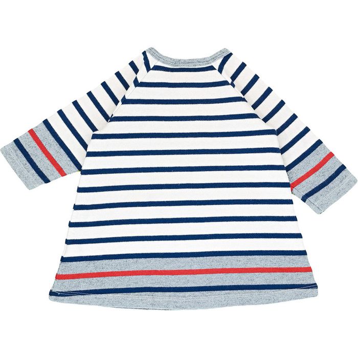 Robe à manches longues 3 mois en coton Petit Bateau - photo numéro 2