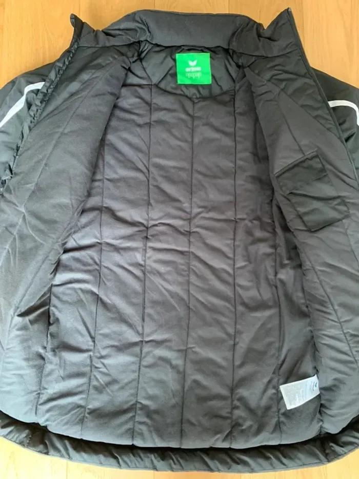 Doudoune noire foot taille S erima - photo numéro 8