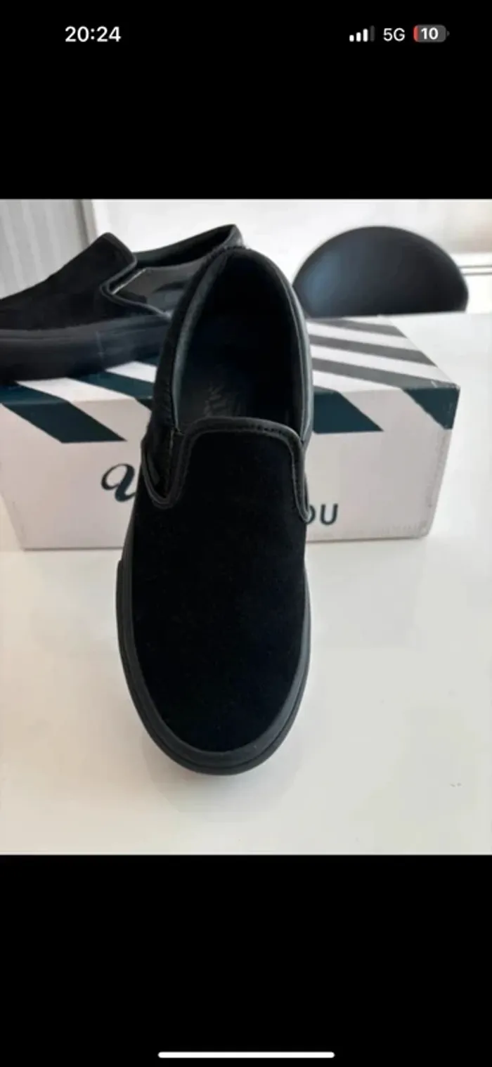 Vans Slip-On Engineered Garments Cheveux de vache dépareillés noir taille 38 - photo numéro 9