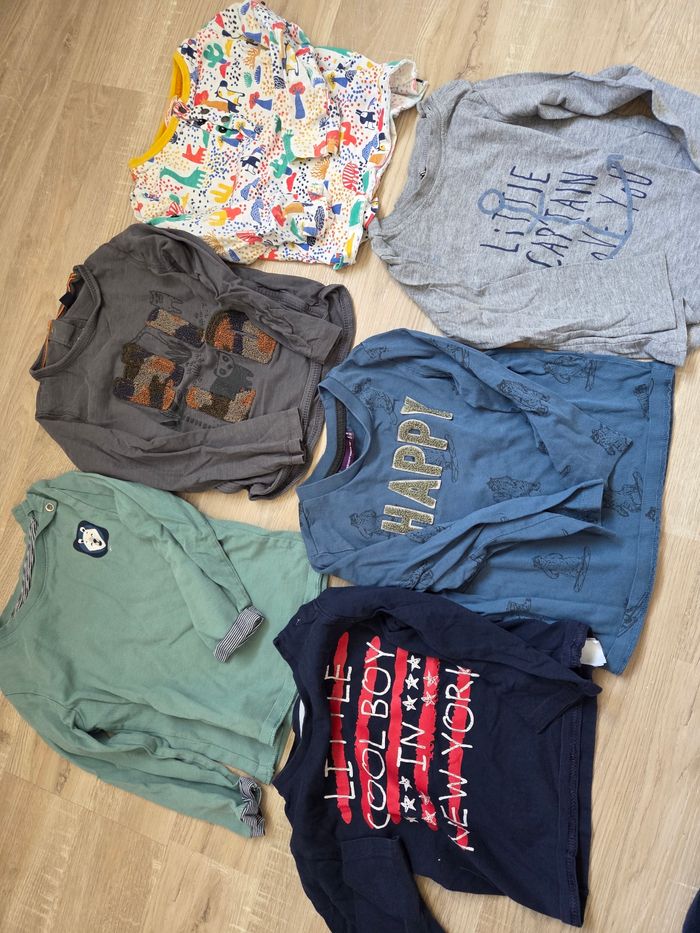 Lot 6 Tee-shirt manche longue 24 mois