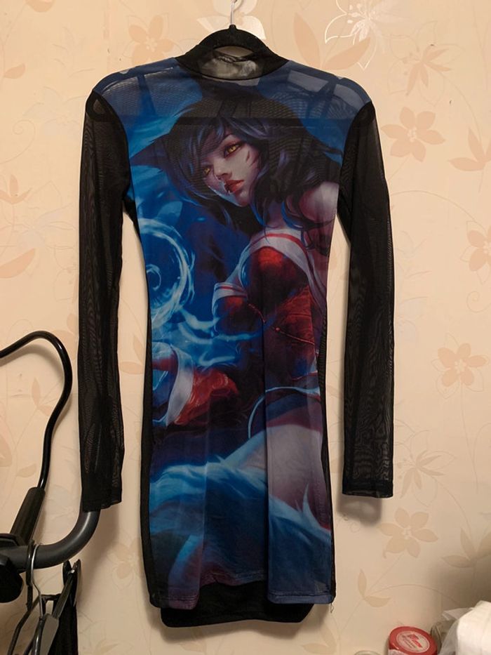 Robe fourreau Ahri noir et bleu taille M - photo numéro 2