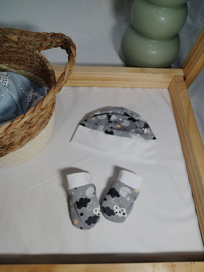 Ensemble bonnet mouffle