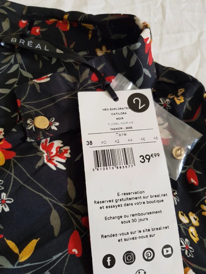 Blouse Bréal neuve 38 valeur 40€ - photo numéro 3