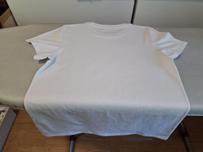 Beau tee-shirt femme blanc imprimé chat/fleurs/livre M neuf - photo numéro 5