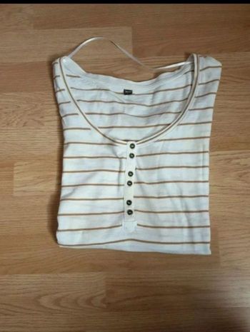 Tee-shirt " Pimkie" écru beige T.L(40