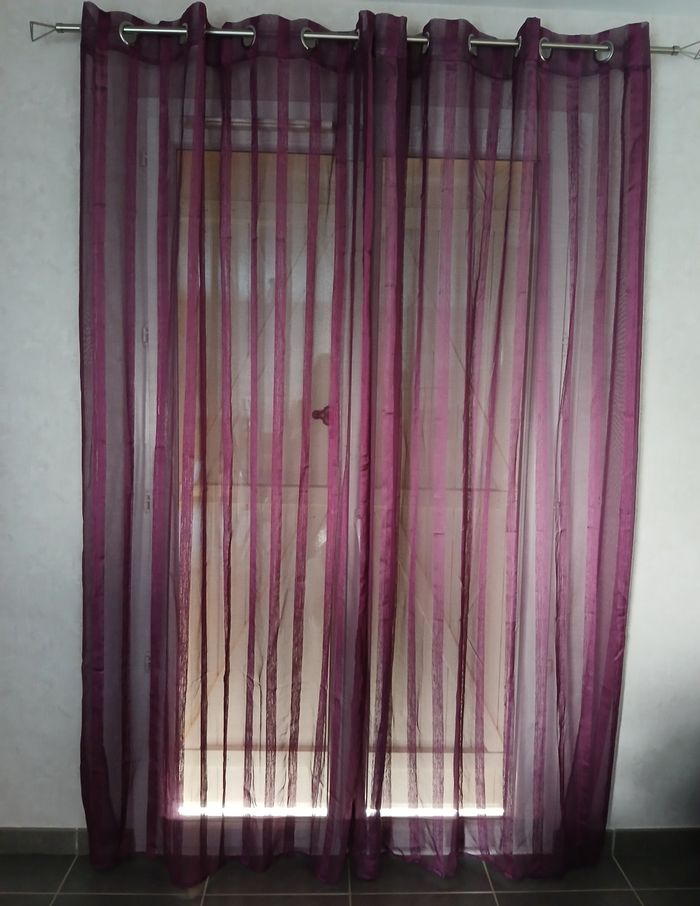 Rideau / voile x 2