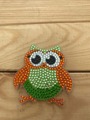 Magnet hibou 🦉 en Diamond painting