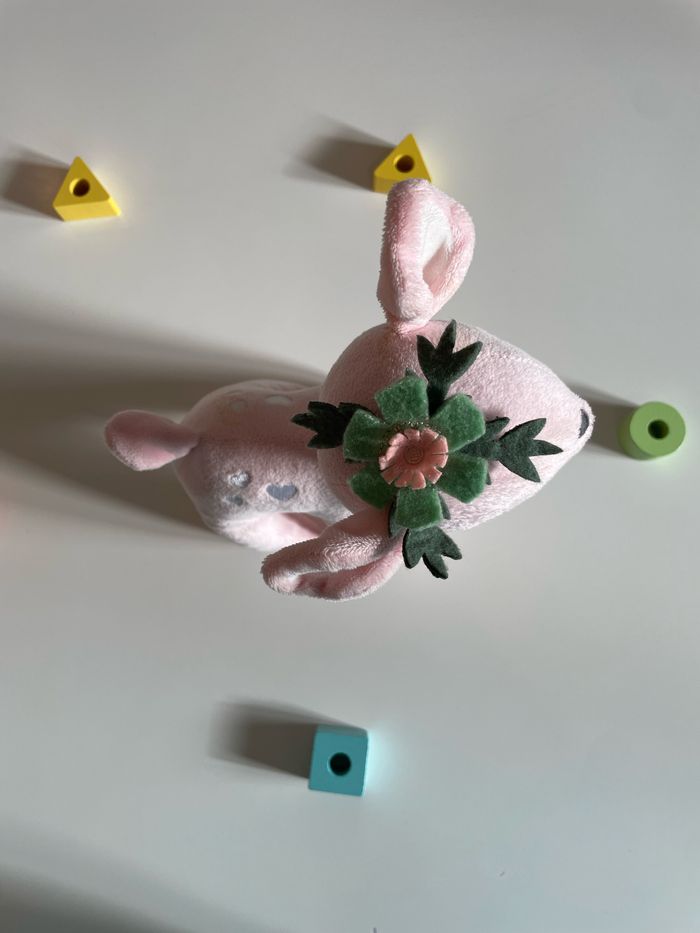 Peluche faon rose - photo numéro 4