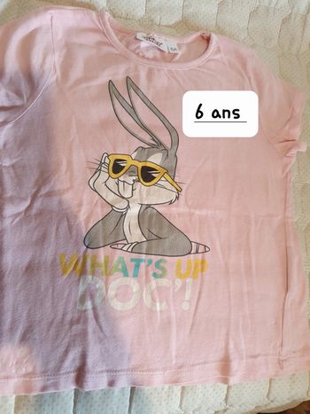 Tee shirt bunny 6 ans
