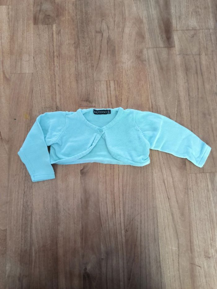 Boléro vert menthe 68cm 6mois In extenso