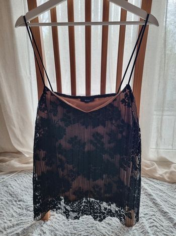 Débardeur dentelle noir