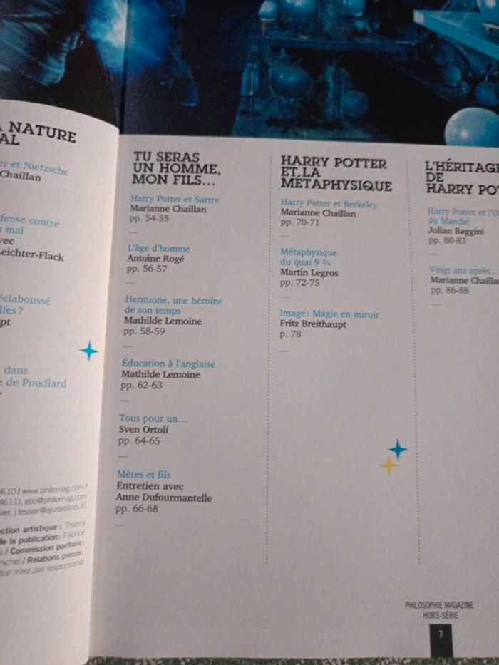 Magazine Harry Potter Philosophie ( HS) - photo numéro 5