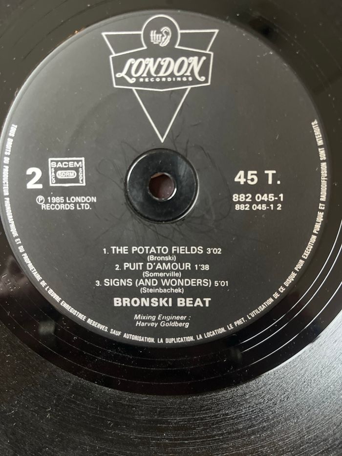 Maxi 45 tours bronski beat - photo numéro 4