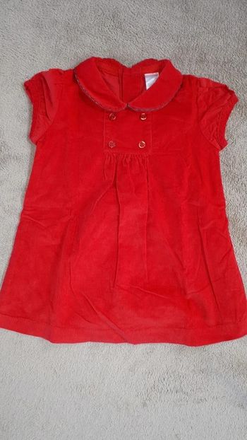 Robe rouge Tex 18 mois