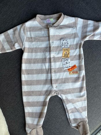 Pyjama bébé rayé