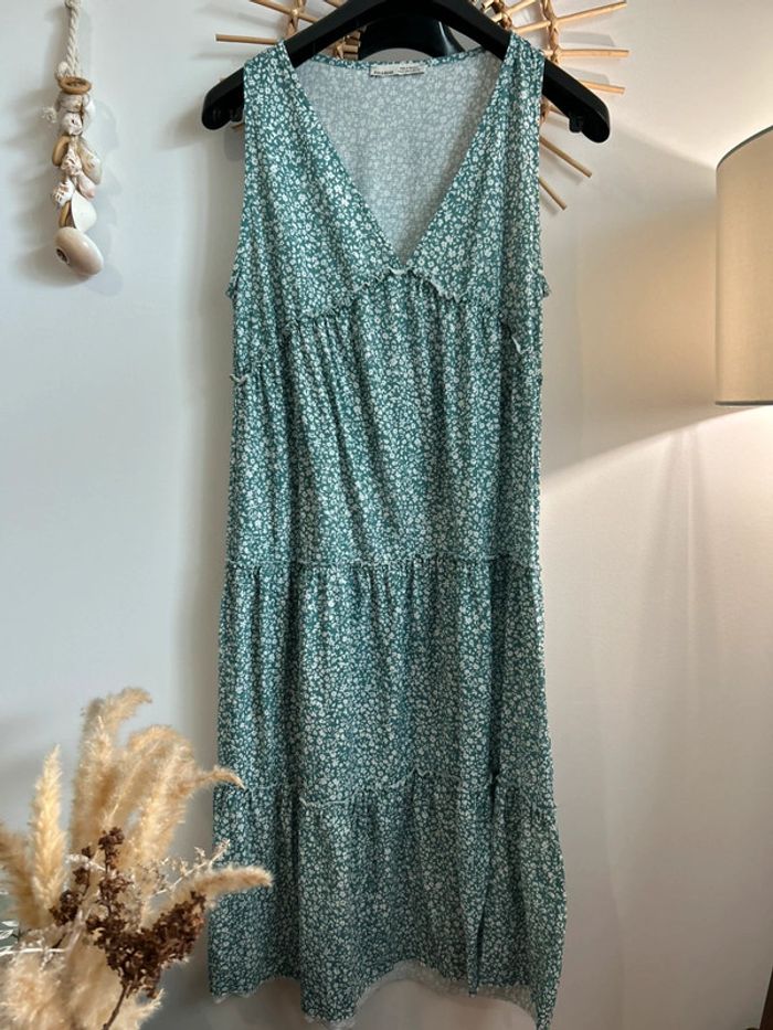 Robe longue à fleurs Pull and bear - photo numéro 4