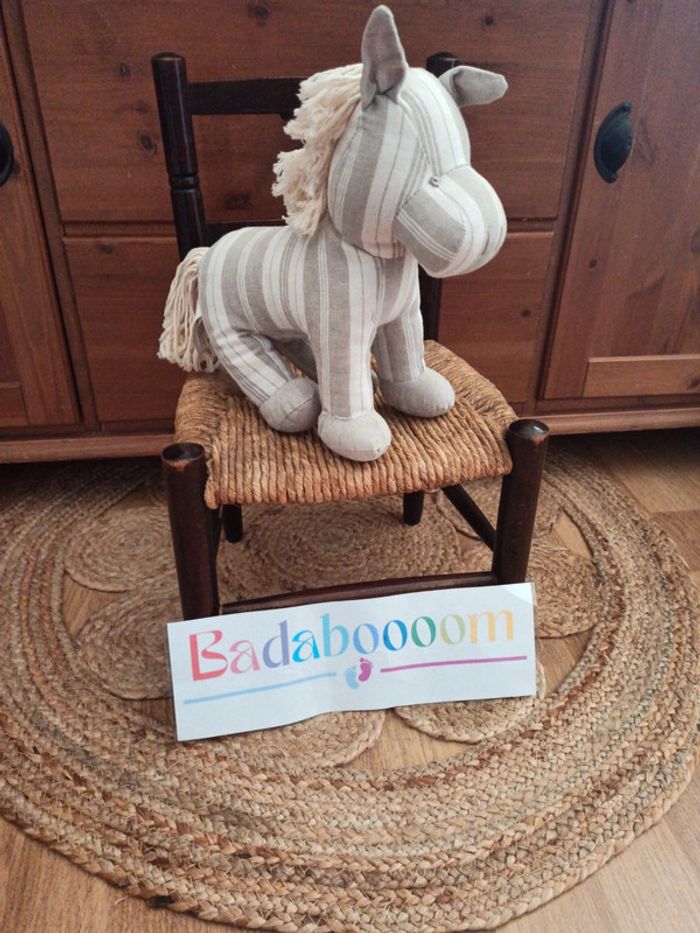 Peluche cheval Lin coton BE