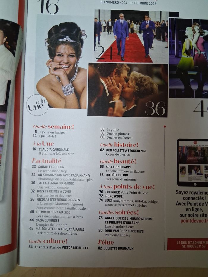 Magazine point de vue Claudia Cardinale - photo numéro 2