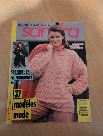 Magazine vintage tricot Sandra n°76
