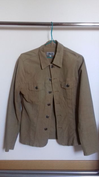 Veste en jeans ocre