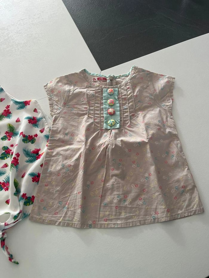 Lot de 2 tee shirts DPAM & Caprice de fille 3 ans - photo numéro 2