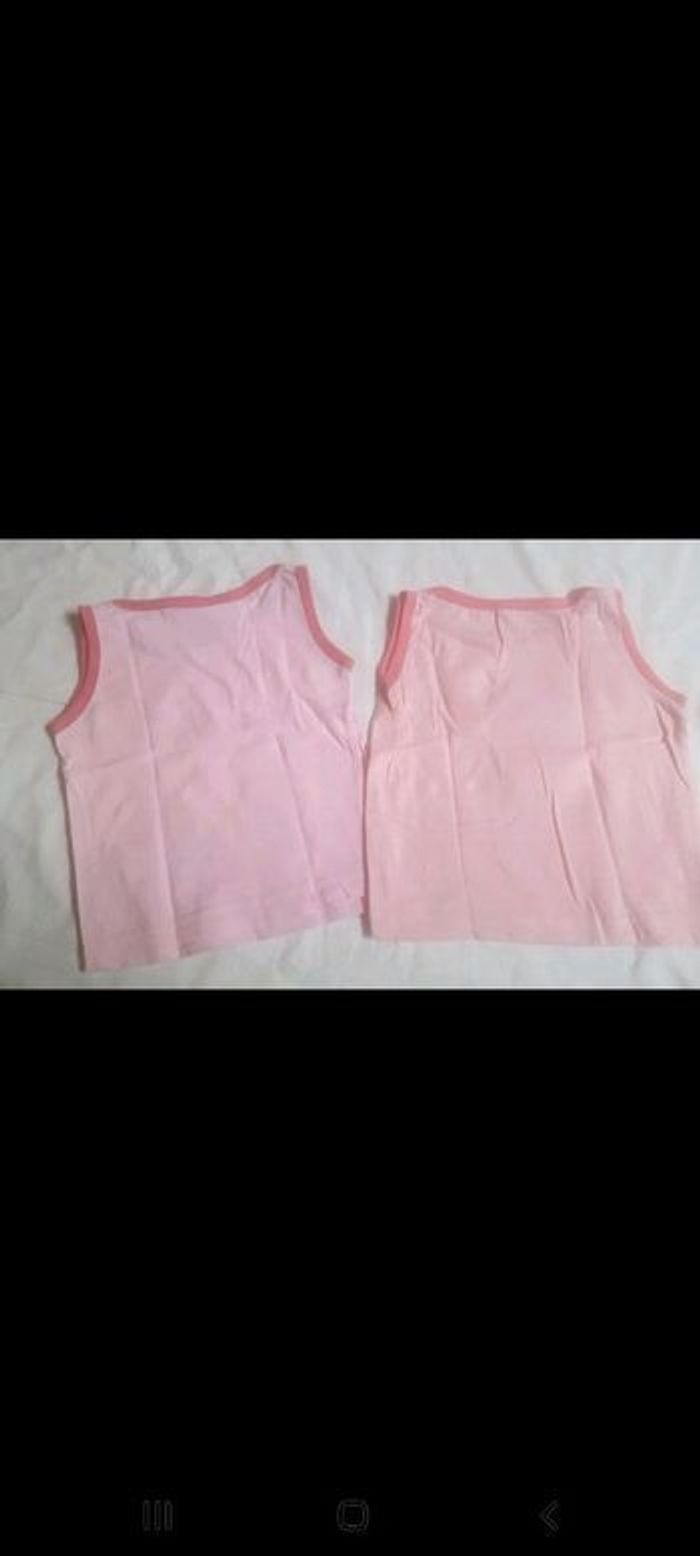 Lot de 2 débardeurs rose en 12 mois - photo numéro 4