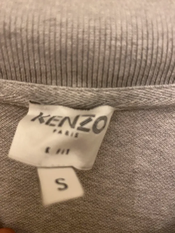 Polo homme gris clair et rose Kenzo taille S - photo numéro 4