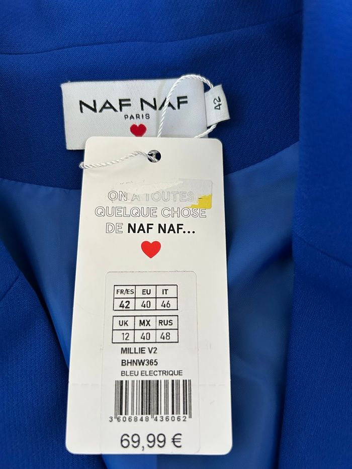Blazer bleu neuf Naf Naf taille 42 (valeur 70€) - photo numéro 10