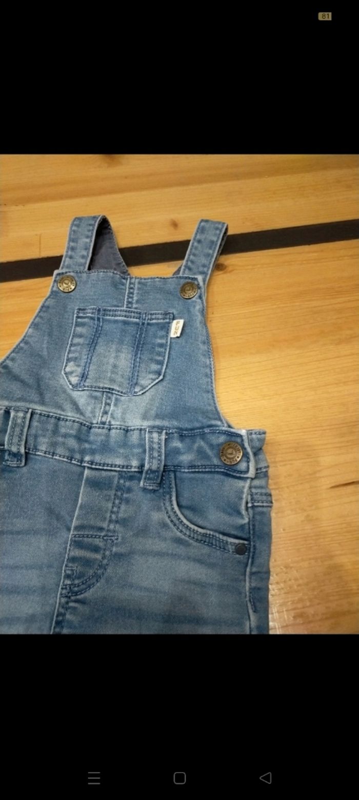 Salopette-short fille 12 mois - photo numéro 3