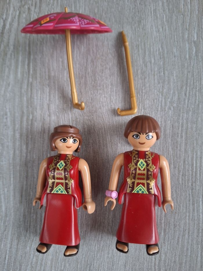 2 figurines playmobil princesse indien