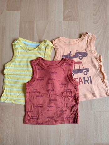 Lot de 3 débardeurs Vertbaudet en 3M