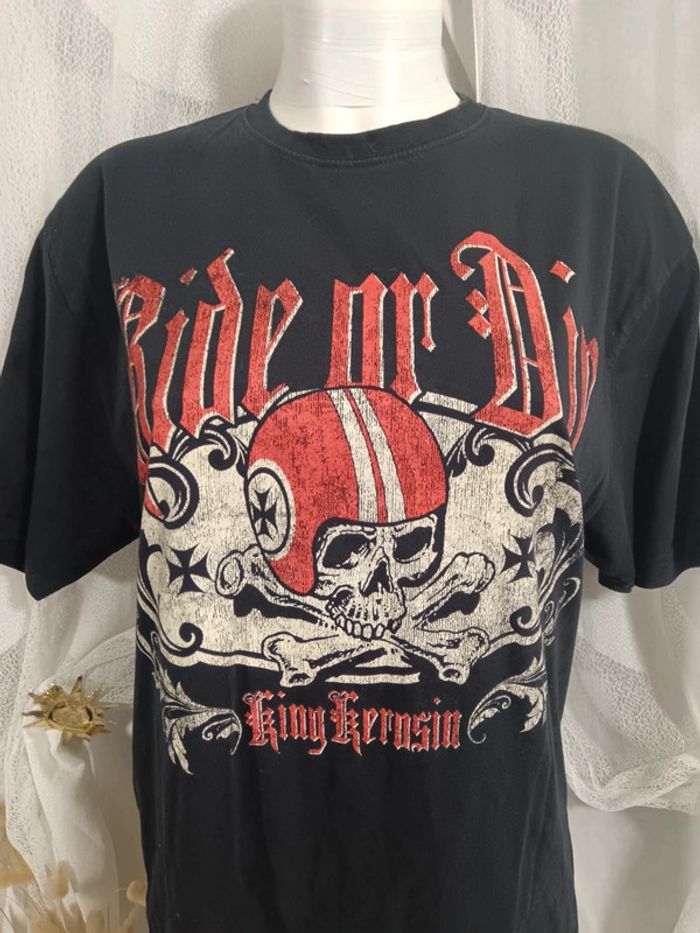 Tee shirt motard old school | King Kerosin | t. M - photo numéro 3