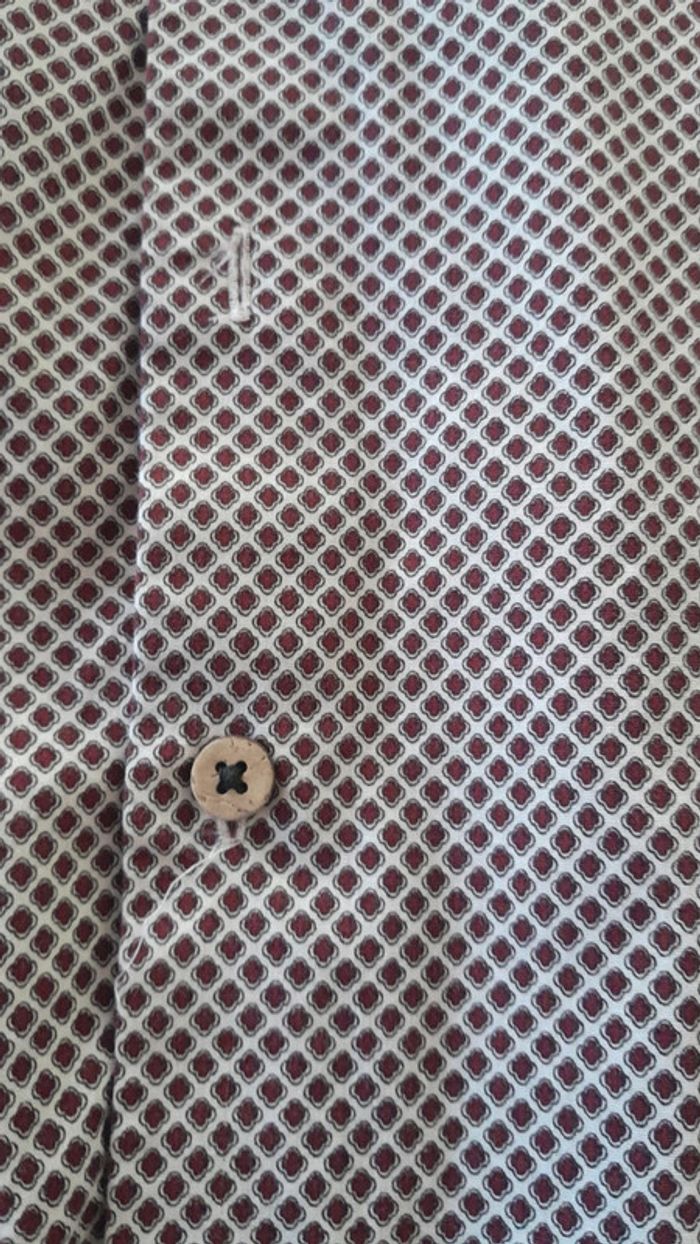 Chemise homme bordeaux - photo numéro 4