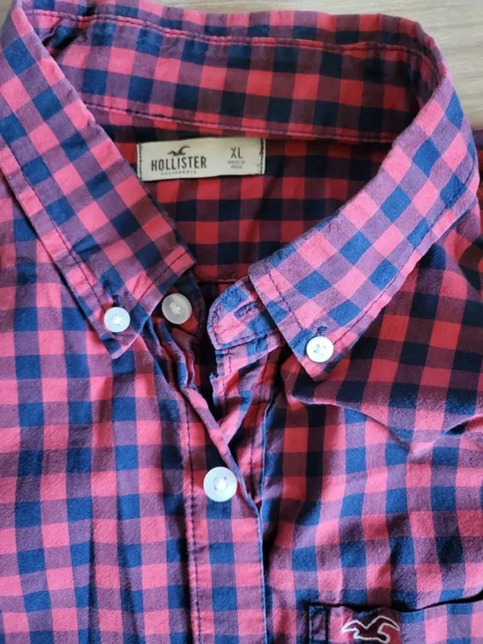 Chemise carreaux Hollister - photo numéro 2