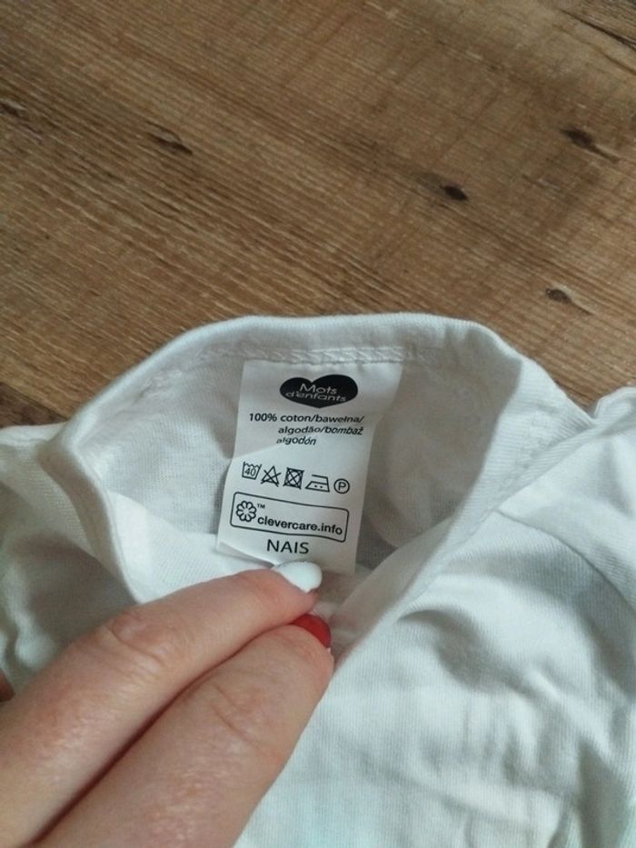 Body mixte blanc ouverture devant neuf naissance - photo numéro 3