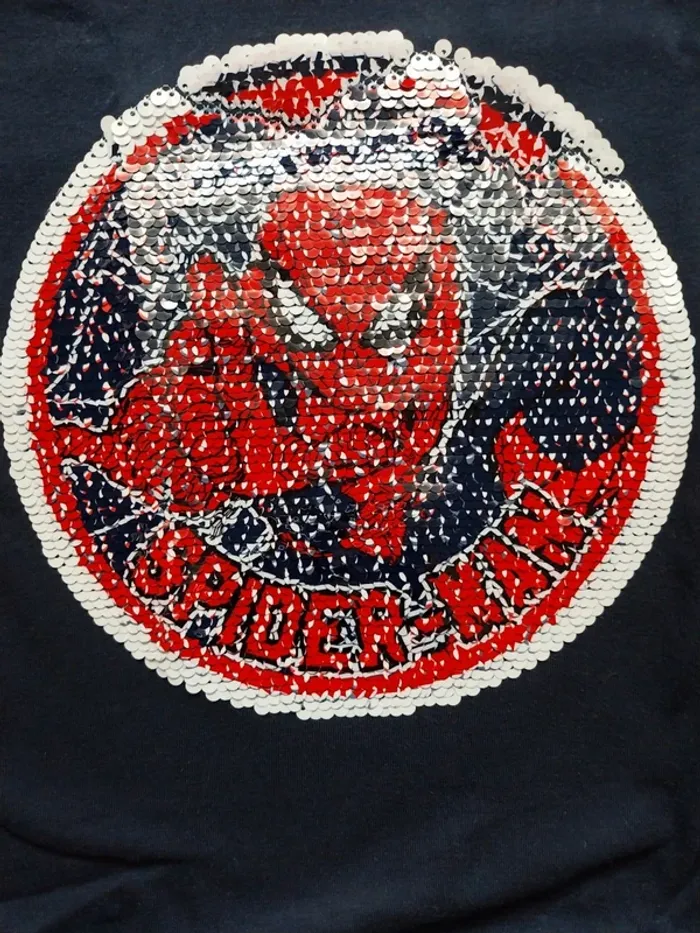 Tee shirt bleu marine spiderman T10A - photo numéro 5