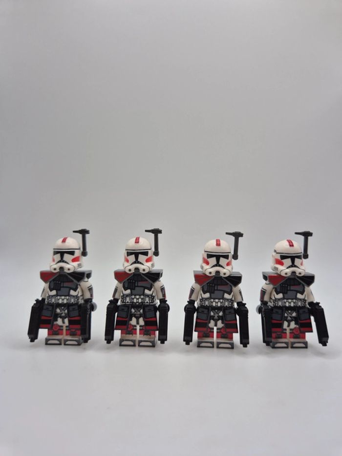 Figurines type lego 4 clones Arc Troopers star wars