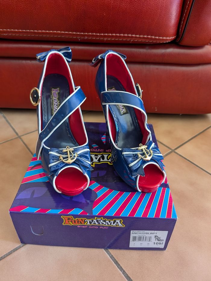Chaussure pin up marin funtasma 40 - photo numéro 4
