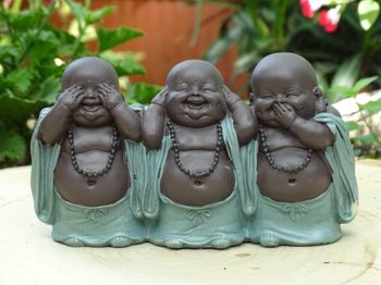 Statuette 3 bouddhas