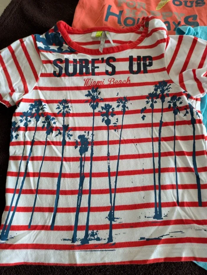 Lot de 4 t-shirts été 18 mois - photo numéro 3